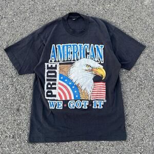 Vtg American Pride We Got It Bald Eagle T Shirt Made In USA Mens Sz Large L